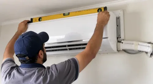 تركيب مكيف سبليت بميزان ماء ليزري